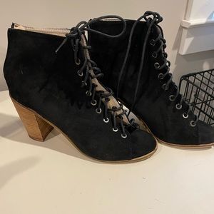 Lace up booties